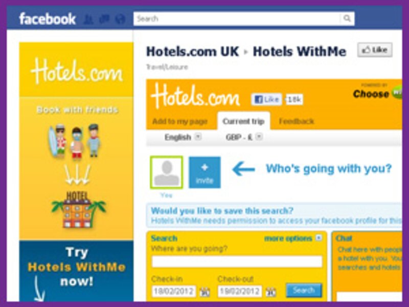 Hotels.com reveals Facebook affiliate program