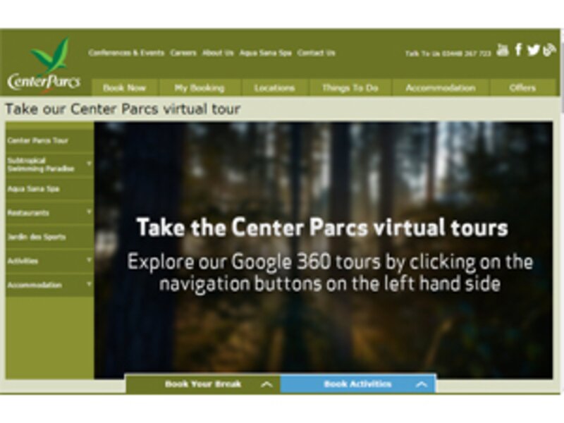 Center Parcs embraces Google Street View virtual resort tours