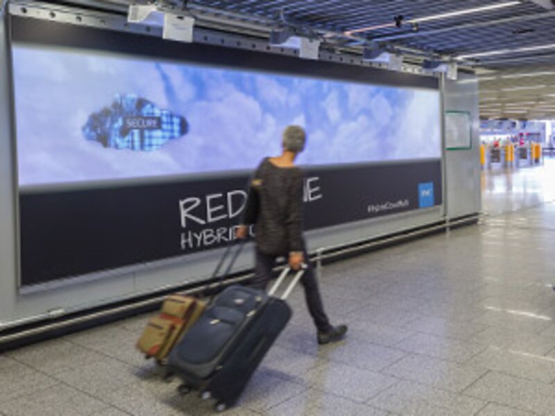 EMC pioneers airport motion capture and projection ad campaign