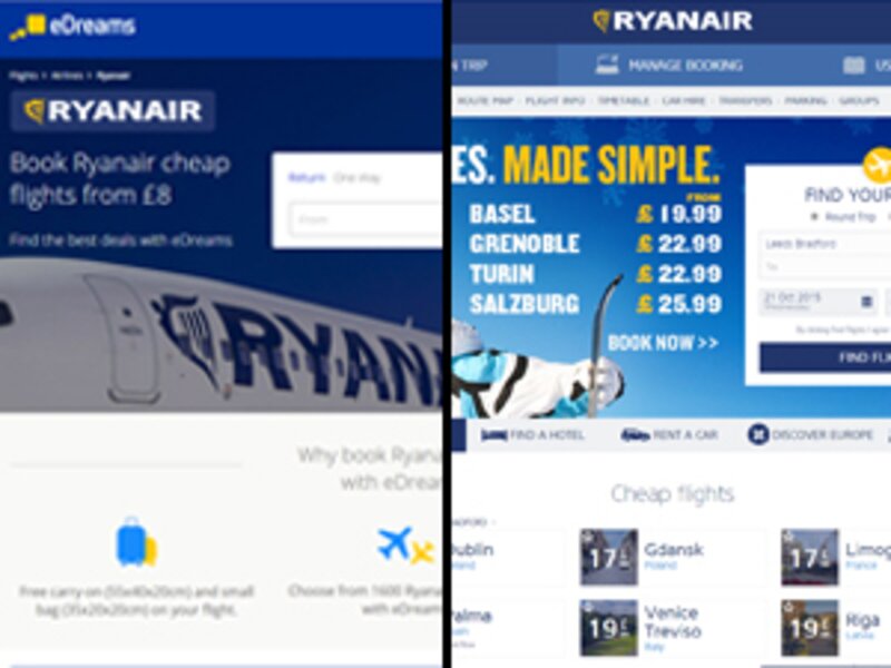 Ryanair starts court proceedings against eDreams and Google over screenscraping