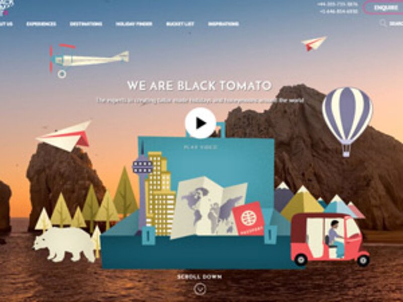 Black Tomato goes back to the future with new mobile responsive website
