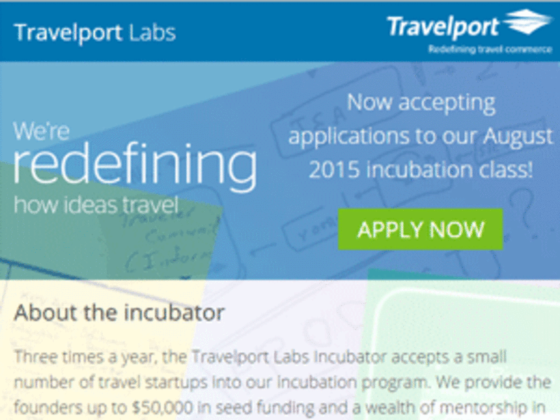 Travelport launches travel commerce startup incubator programme