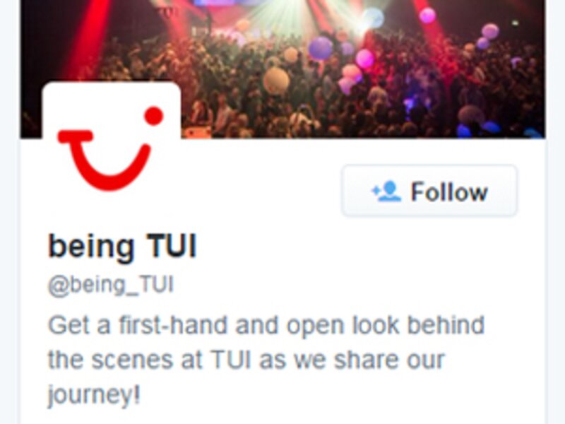 Tui steps up unified branding with staff twitter channel