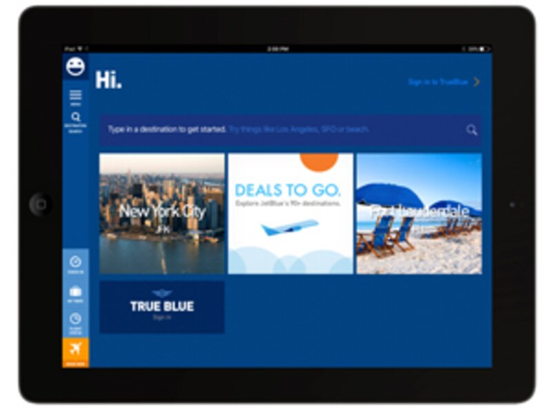 JetBlue’s new iPad app offers entirely native booking experience