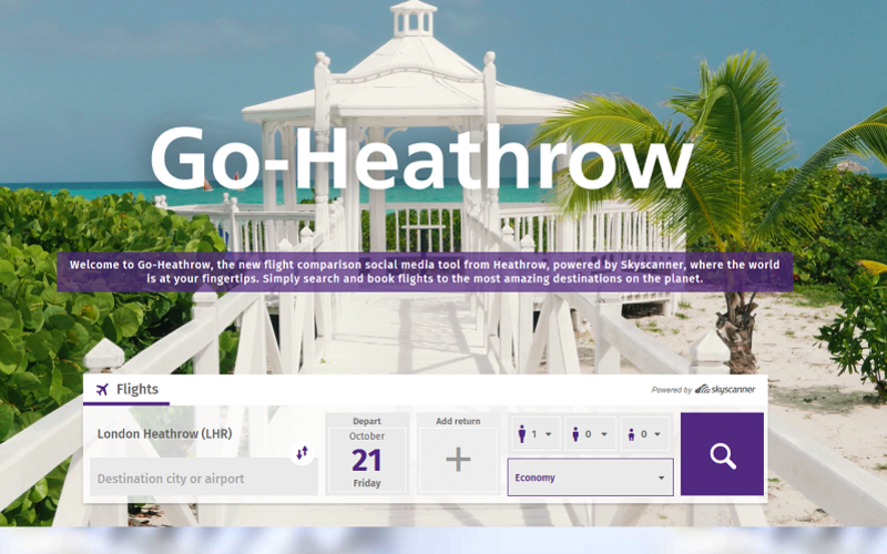New tool to book flights from Heathrow via Facebook