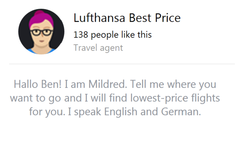 Lufthansa introduces chatbot called Mildred