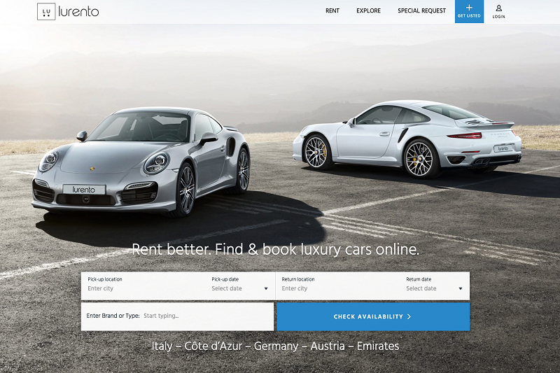 Start-up Lurento pitches itself as the Booking.com of luxury car rental