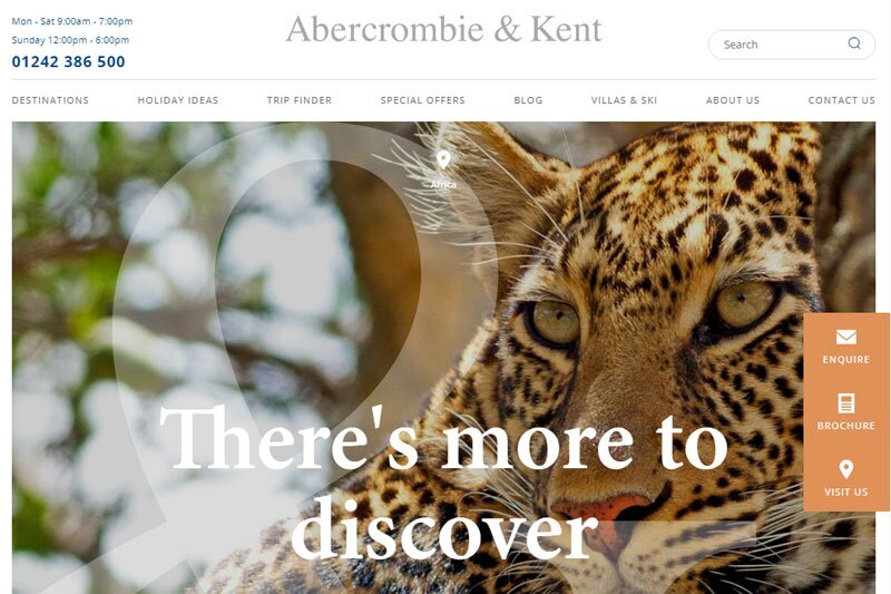 Abercrombie & Kent unveils two new websites