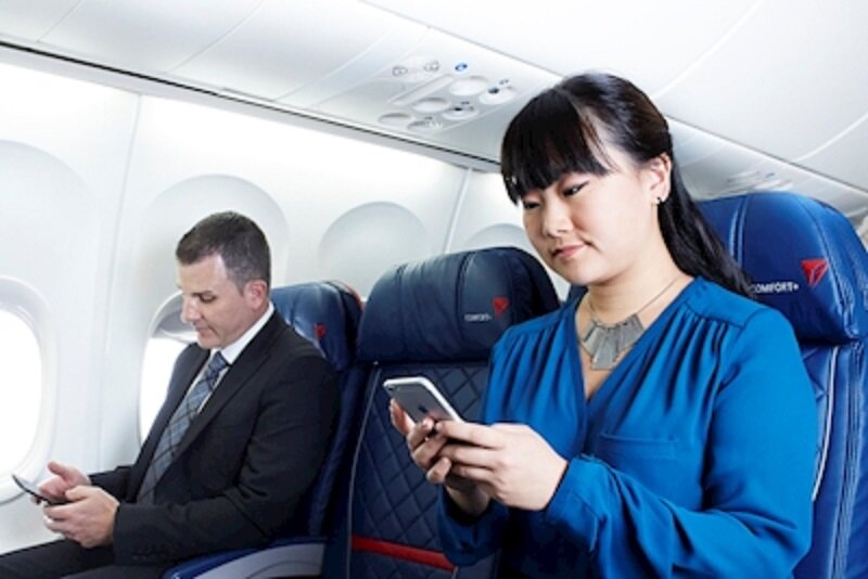 Delta offers passengers free in-flight mobile messaging