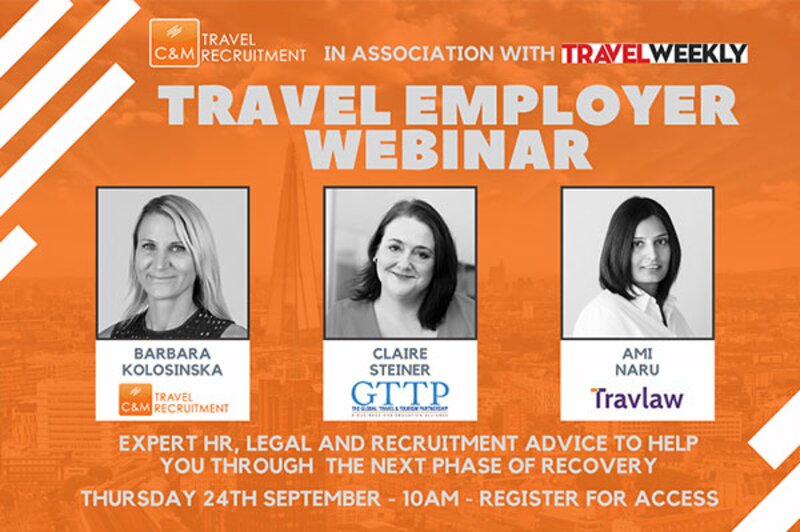 Advice webinar for sector professionals to be held by C&M Travel Recruitment