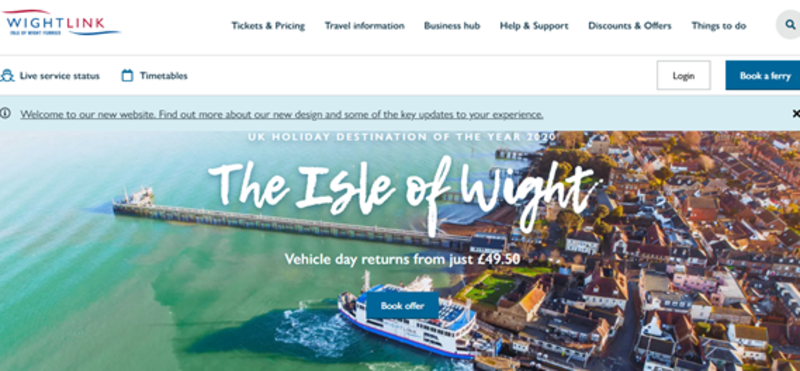 Wightlink ferry operator accelerates website development to meet rising demand