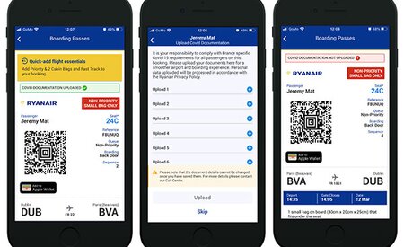 Ryanair launches Travel Wallet for COVID-19 test and vaccination documentation