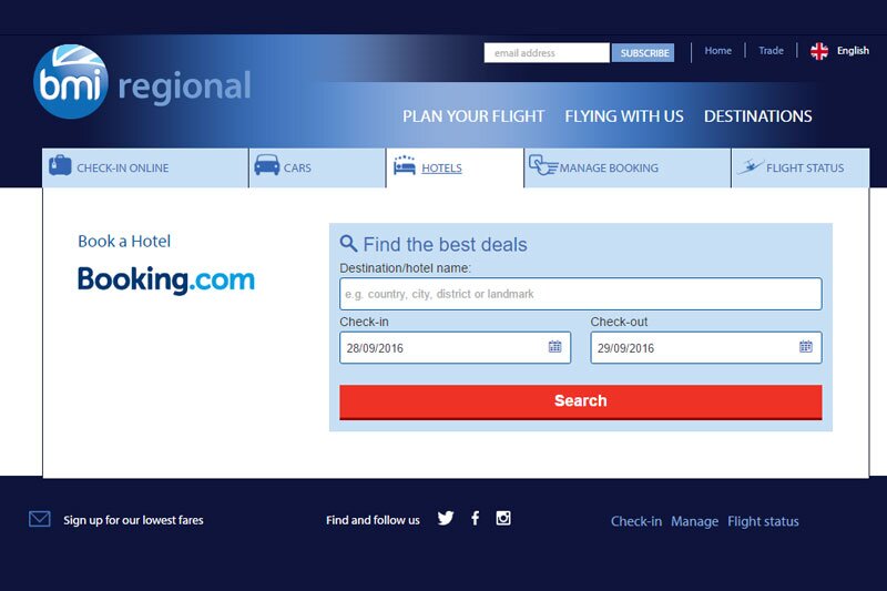 BMI Regional unveils Booking.com and Sixt tie-ups