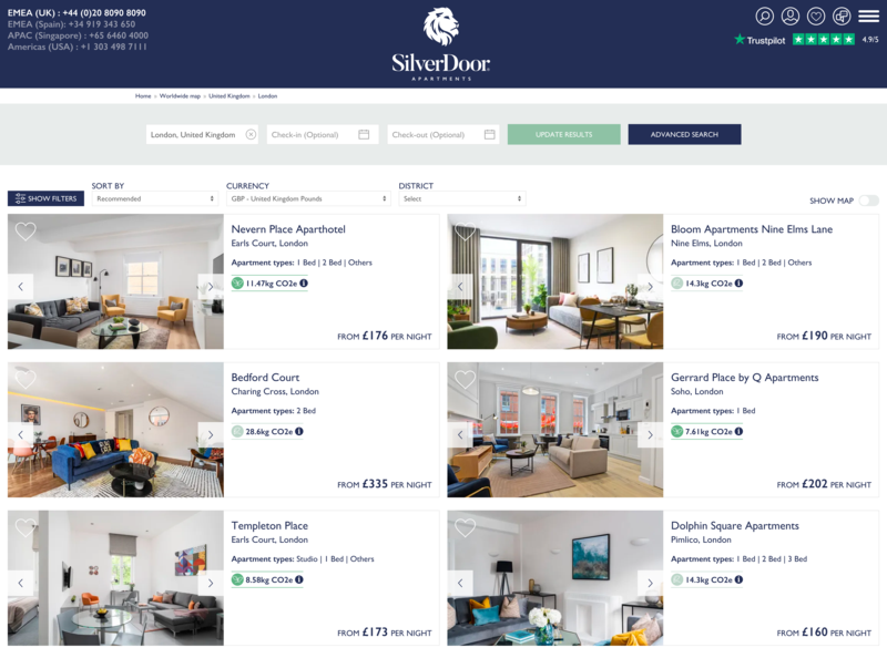 SilverDoor launches new Carbon Calculator for corporate housing sector