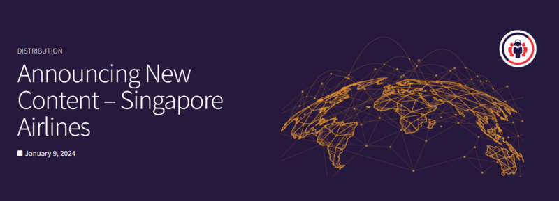 Paxport announces new NDC content from Singapore Airlines