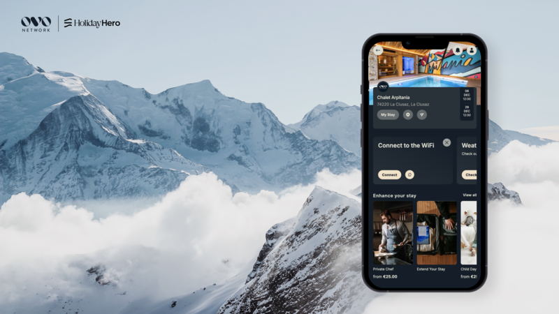 Self-catered chalet rental platform OVO Network partners with HolidayHero