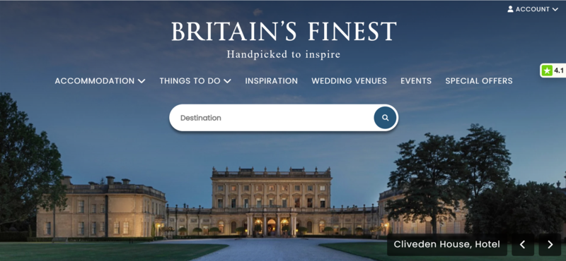 Website dedicated to Britain's finest getaways relaunches