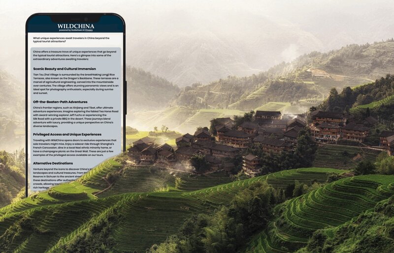 WildChina’s new AI Travel Assistant now live